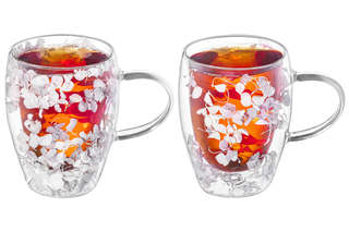 Набор из двух кружек 350 мл 'Crystal glass' с двойными стенками