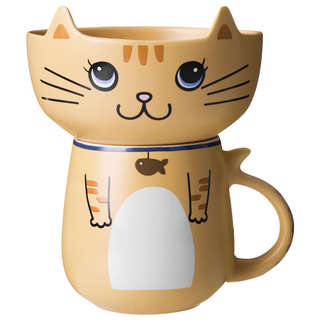 Набор для завтрака 2 предмета 'Cat': салатник 500 мл, кружка ...