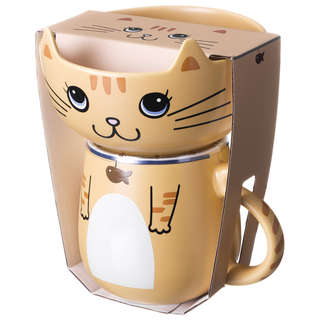 Набор для завтрака 2 предмета 'Cat': салатник 500 мл, кружка 450 мл, Lefard 2