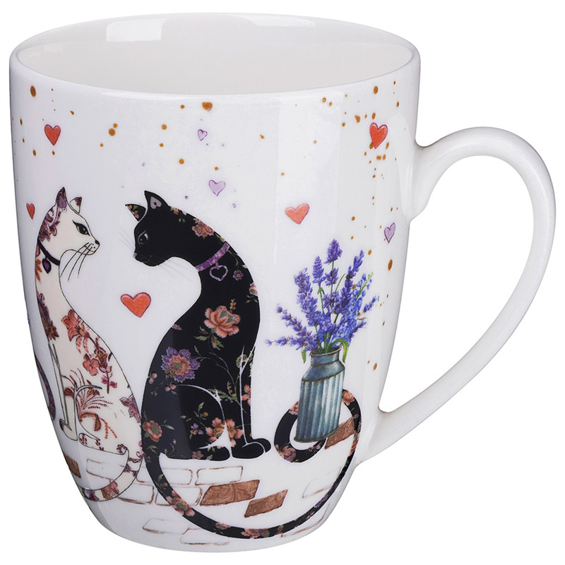 Кружка 430 мл 'Лавандовые коты', Lefard арт.425-163