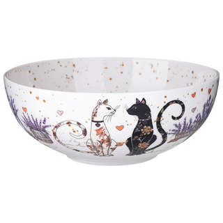 Салатник 850 мл, 17 см 'Лавандовые коты', Lefard 4