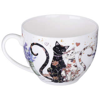 Чайная пара 275 мл 'Лавандовые коты', Lefard 2