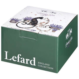 Чайная пара 275 мл 'Лавандовые коты', Lefard 5