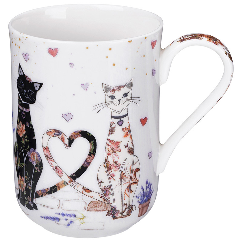 Кружка 330 мл 'Лавандовые коты', Lefard арт.425-177