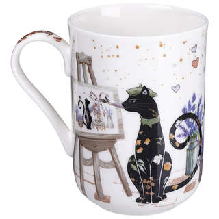 Кружка 330 мл 'Лавандовые коты', Lefard арт.425-178 2