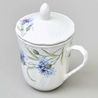 Кружка заварочная 350 мл 'Васильки' с крышкой и ситом, Lefard 5