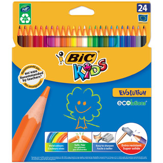 Карандаши цветные BIC Kids Evolution ECOlutions 24 цвета
