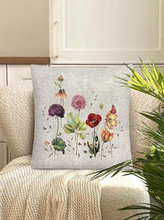Наволочка декоративная 'Акварель: Маки' (фон) 45х45 см, гобелен, Le Gobelin 2