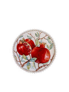 Салфетка круглая 'Гранаты' (светлый фон) 40 см, гобелен, Le G...