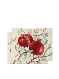 Комплект из 2-х салфеток 'Гранат' (светлый фон) 35х45 см, гоб...