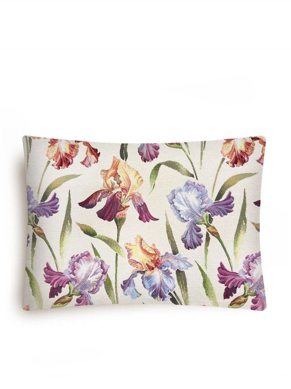 Наволочка декоративная 'Ирисы' 50х70 см, односторонняя, гобелен, Le Gobelin