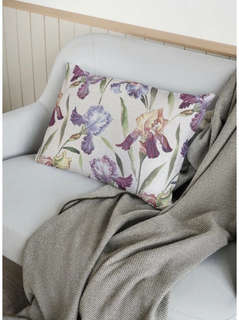 Наволочка декоративная 'Ирисы' 50х70 см, односторонняя, гобелен, Le Gobelin 3