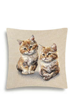 Наволочка декоративная 'Породы кошек: Сибирская (котята)' 45х...