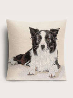 Наволочка декоративная 'Породы собак: Бордер Колли' 45х45 см,...
