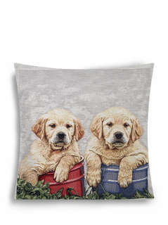 Наволочка декоративная 'Породы собак: Лабрадоры' 45х45 см, го...