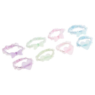 Резинки для волос MESHU, с полупрозрачными топперами, 4 шт в наборе, в ассортименте 3