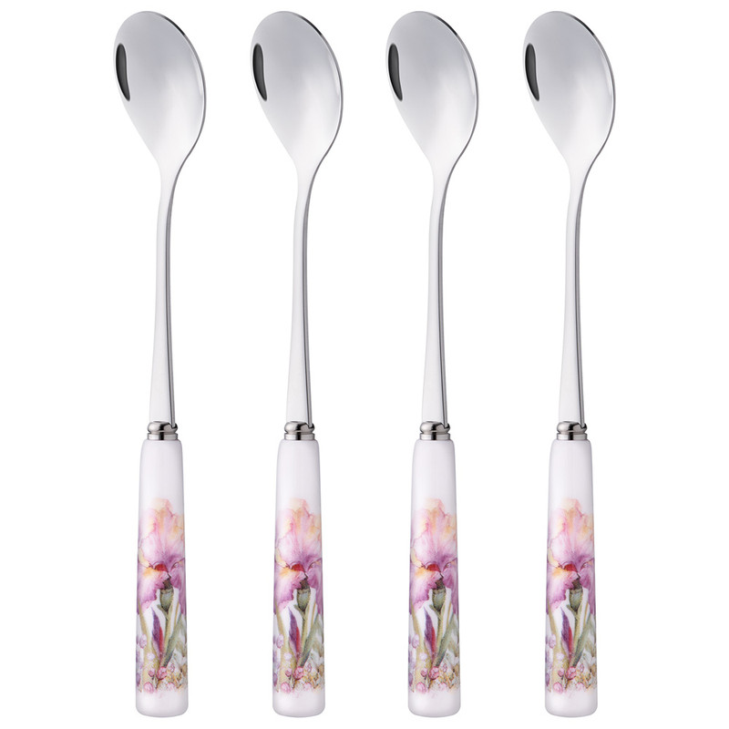 Набор из 4-х чайных ложек 'Ирисы' (Irises) Lefard