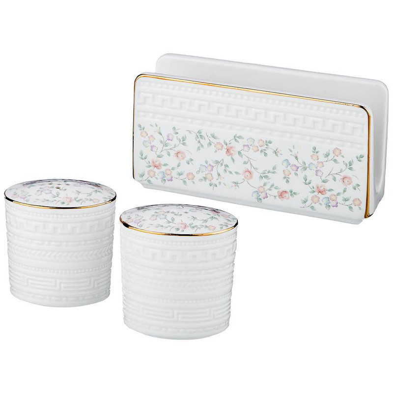 Набор сервировочный 'Фабьен' 3 предмета (солонка, перечница, салфетница), Lefard