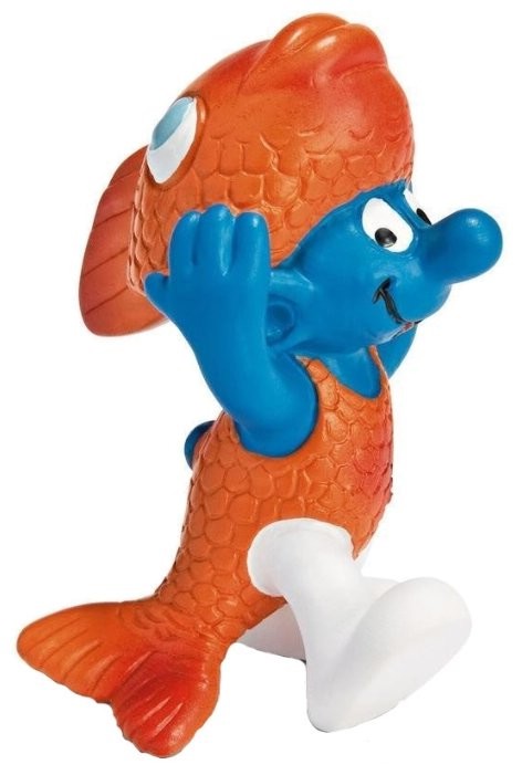 Schleich Фигурка Гном смурф рыбы 20719