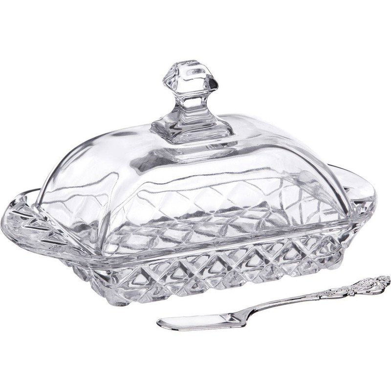 Масленка с ножом, 17х11х9 см, Lefard Muza, артикул 195-129