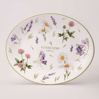 Блюдо овальное 32х26 см, Agness Flower Story, 358-2170