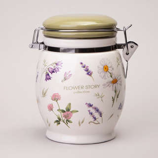 Банка для сыпучих продуктов 750 мл, Agness Flower Story, 358-...