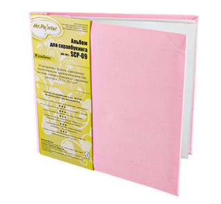 Альбом для скрапбукинга Mr.Painter, розовый, 20.3х20.3 см, арт. SCP-09