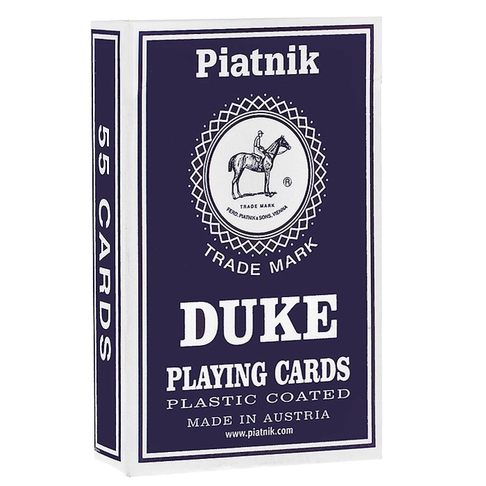 Игральные карты Piatnik Duke (цвет красный или синий)