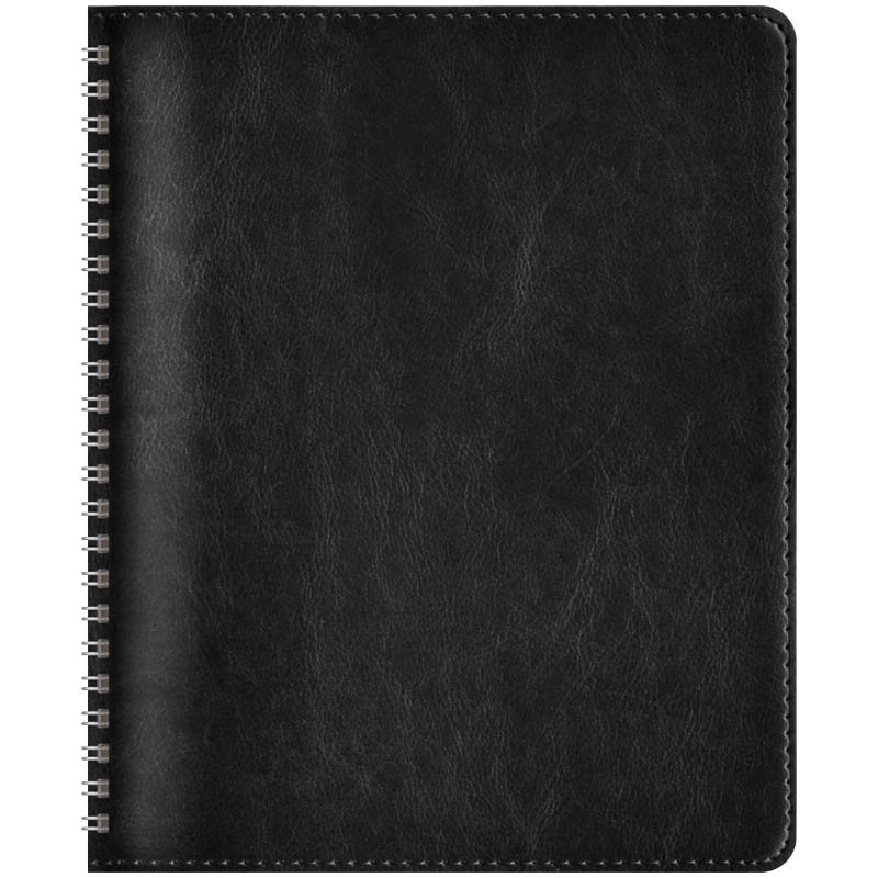 Бизнес-блокнот А5 80 л, на гребне, кожзам OfficeSpace 