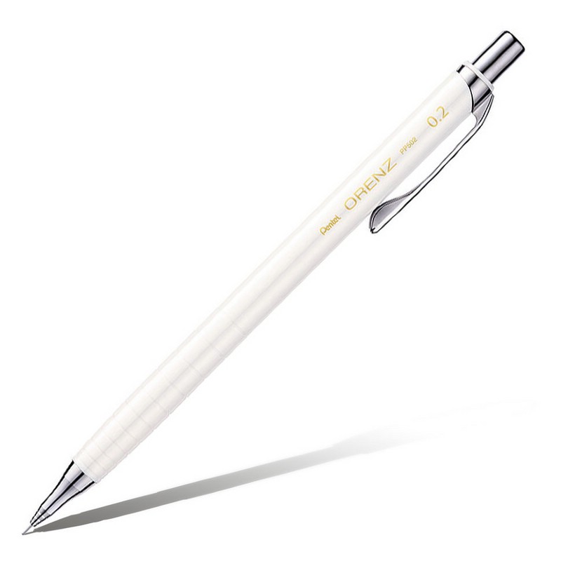 Карандаш механический PENTEL Orenz, белый корпус, 0.2 мм