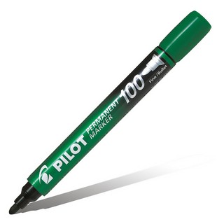 Маркер Pilot перманентный, 1 мм, зеленый (SCA-100-G)