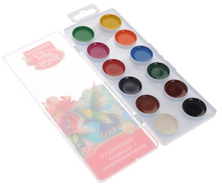 Краски акварельные EK ArtBerry, с уф-защитой яркости, 12 цветов 2