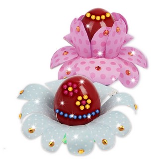 Набор для создания пасхального украшения 'Цветочки' со стразами 1