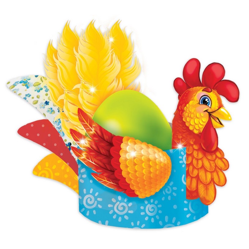 Набор для создания пасхального украшения 'Петушок' с перьями