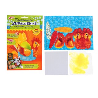 Набор для создания пасхального украшения 'Петушок' с перьями 2