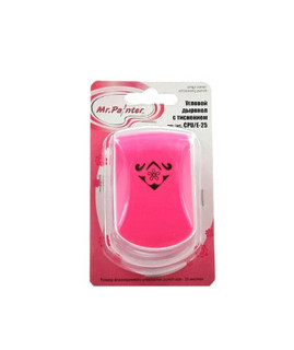 Угловой дырокол с тиснением Mr.Painter 'Сердечко' 2.5 см, арт...