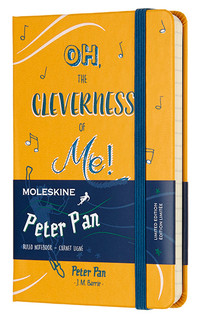 Блокнот Moleskine Limited Edition PETER PAN, 192 листа, линейка, 90x140 мм