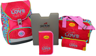 Ранец DerDieDas Ergoflex 'Настоящая любовь' 800 гр, с наполнением (5 предметов) 2