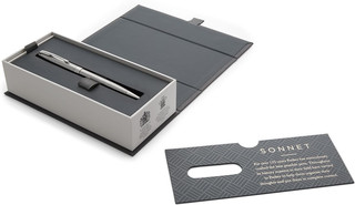 Parker Ручка шариковая Sonnet Stainless Steel CT, цвет чернил: черный 3