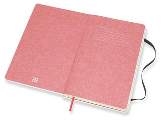 Записная книжка нелинованная Moleskine 'KEITH HARING' Large 130х210 мм 240 стр белый 2