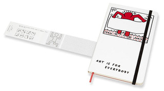 Записная книжка нелинованная Moleskine 'KEITH HARING' Large 130х210 мм 240 стр белый 4