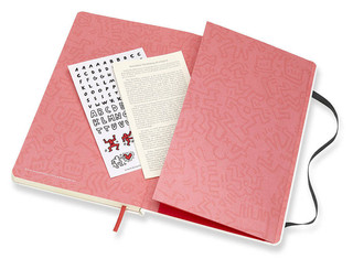 Записная книжка нелинованная Moleskine 'KEITH HARING' Large 130х210 мм 240 стр белый 5