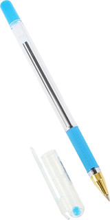 MunHwa Ручка шариковая MC Gold голубая, цвет прозрачный, голубой