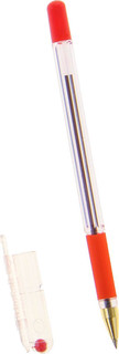 MunHwa Ручка шариковая MC Gold красная, цвет прозрачный, красный