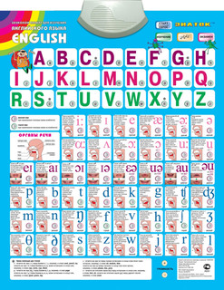 Звуковой плакат Знаток 'Английский язык'