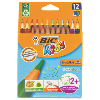 Карандаши цветные BIC Kids Evolution ECOlutions Triangle 12 цветов 1
