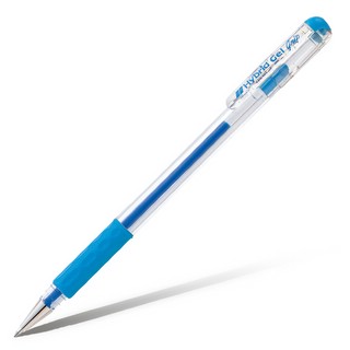 Ручка гелевая Pentel Hybrid Gel Grip 0.6 мм, голубая