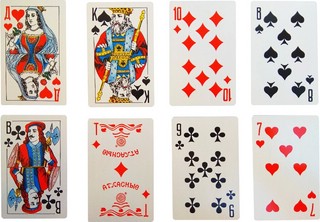 Игральные карты Домино 36 карт атласные 4