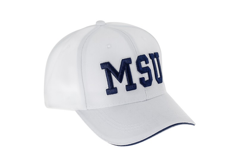 Бейсболка классическая с логотипом МГУ имени М.В. Ломоносова (лат)