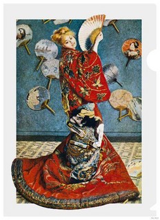 Папка-уголок А4 'Девушка с веером', Моне